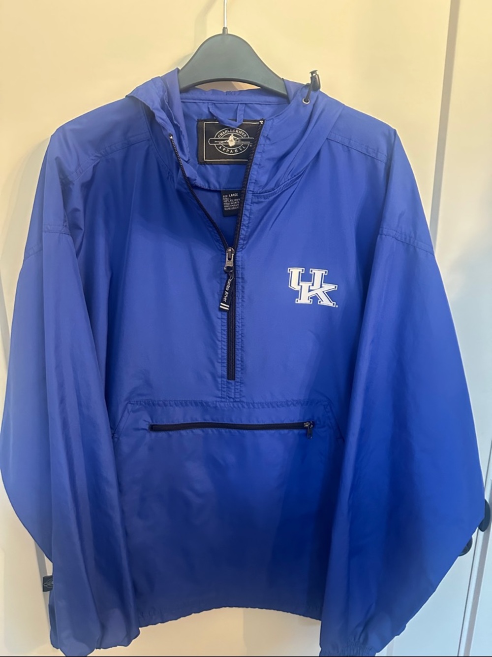 Charles River Apparel Royal Blue UK Pullover Rain Jacket